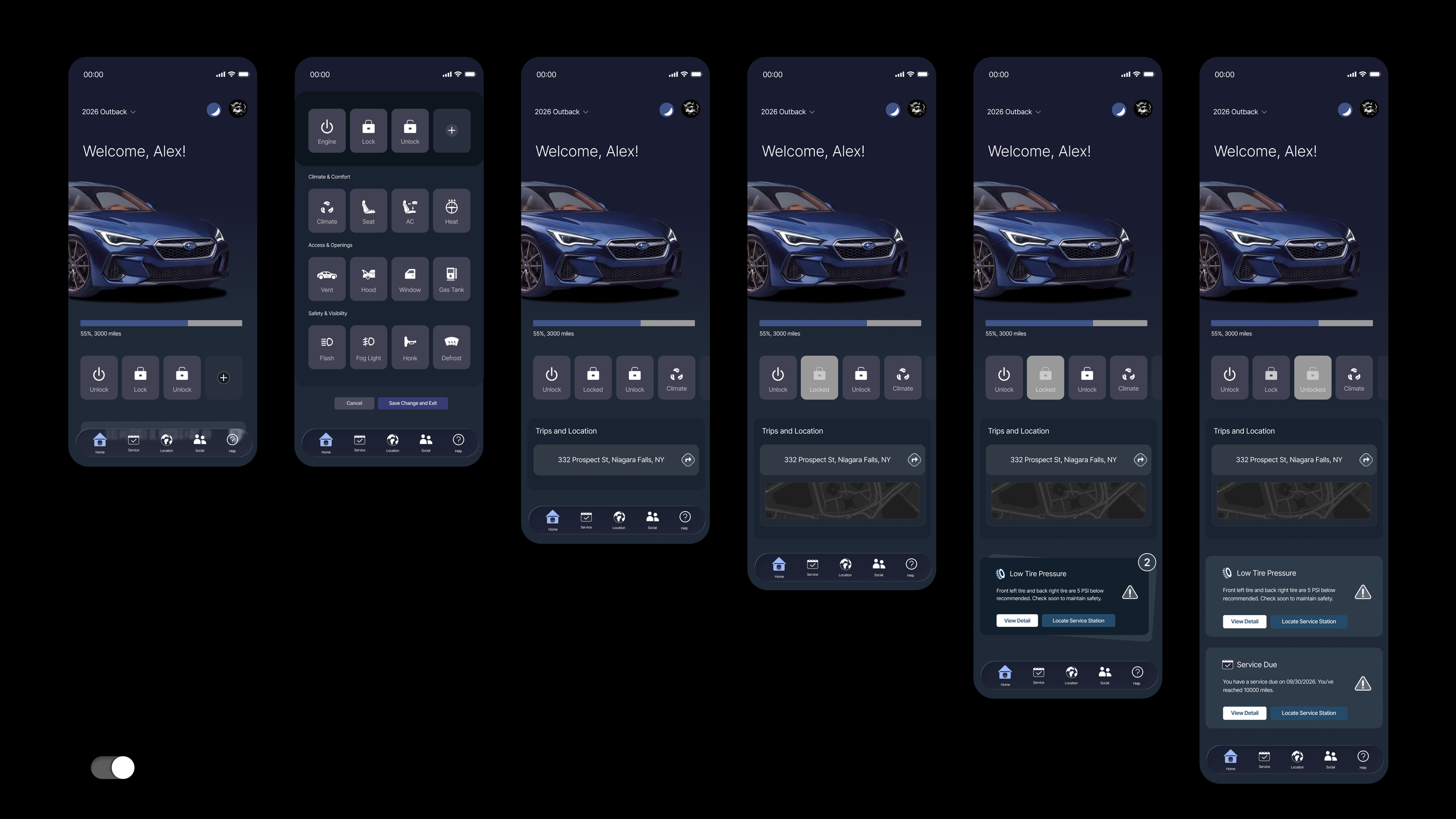 MySubaru App Redesign