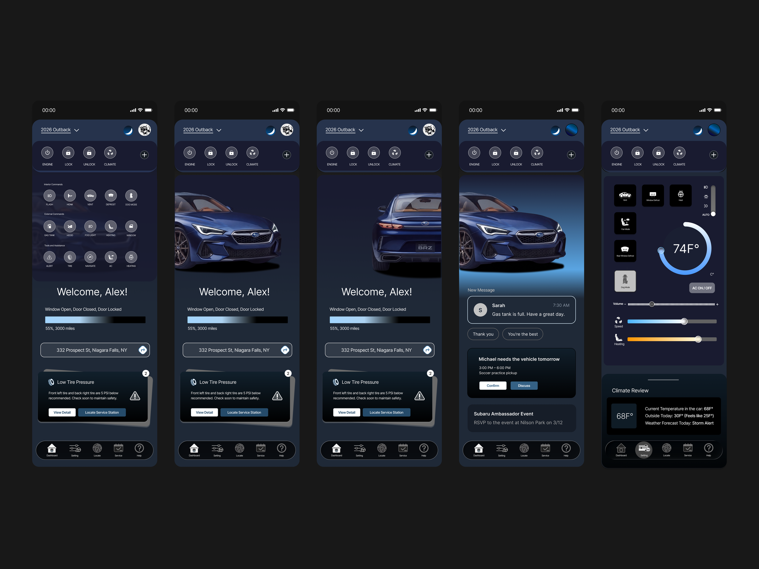 MySubaru App Redesign
