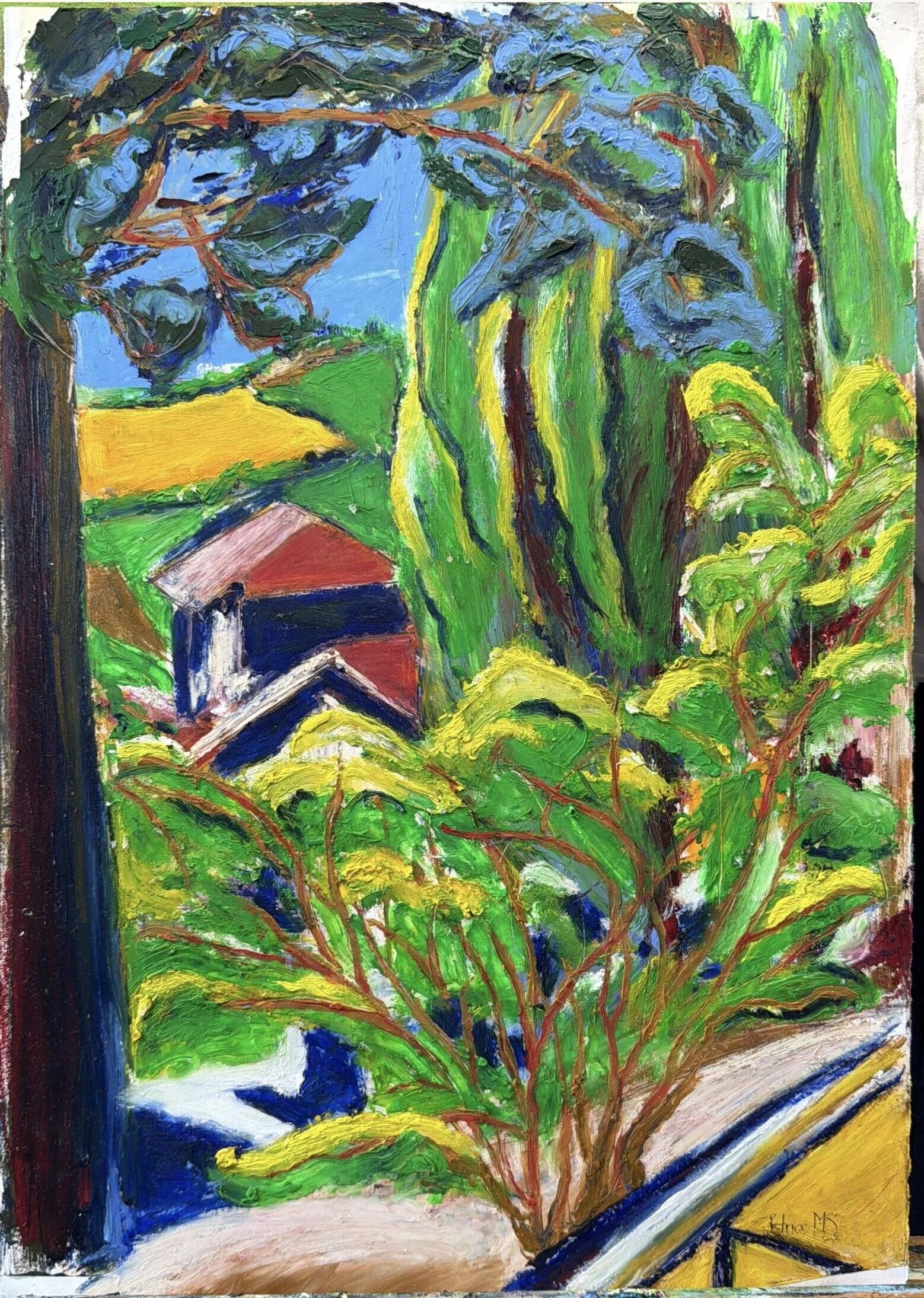 PatriceMS_Vista dal Giardino_oil on paper_13.75x19.75_$725_optimized_1000.jpg