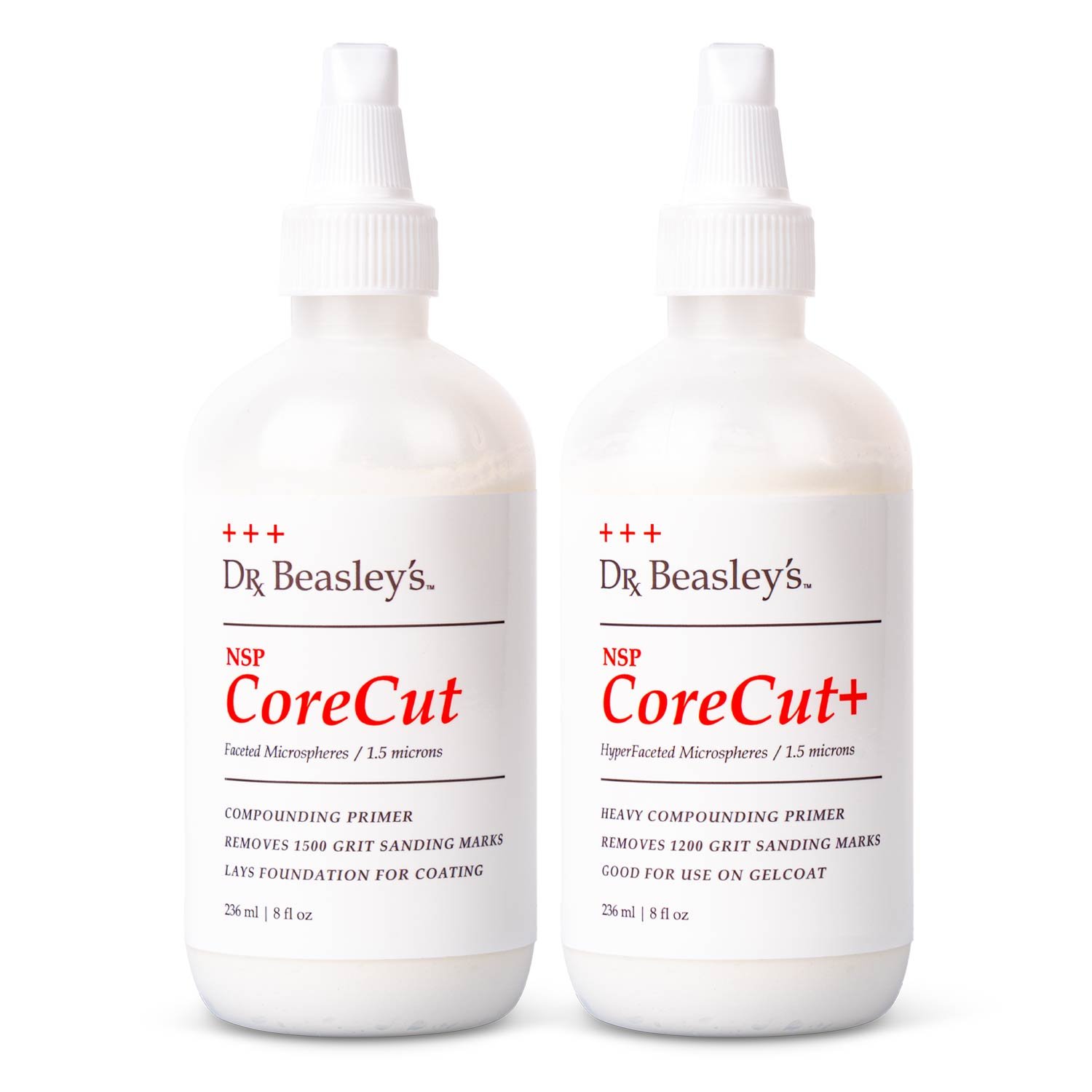 Ecommerce product photography for two new polishes made by Dr. Beasley's.