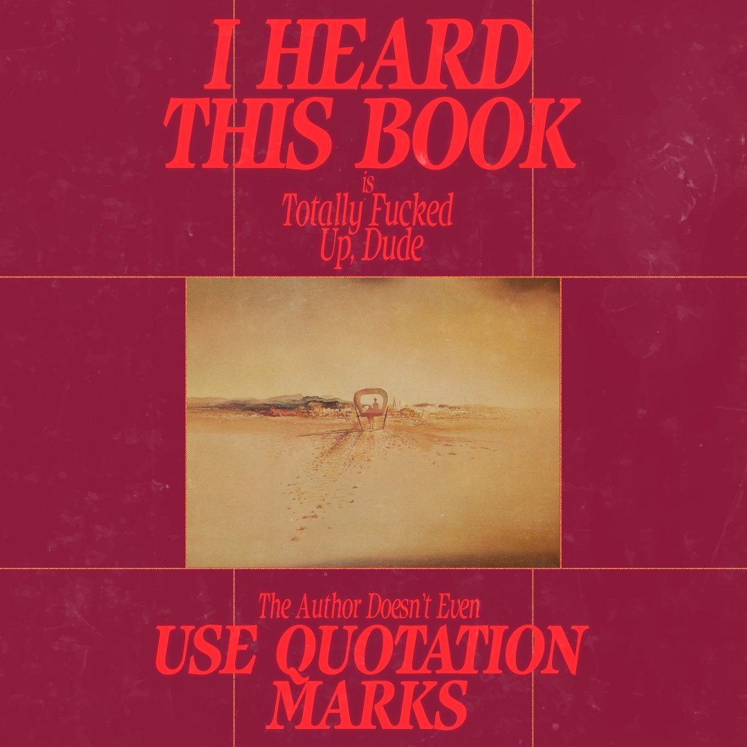 From a series of classic book cover parodies. (Blood Meridian)