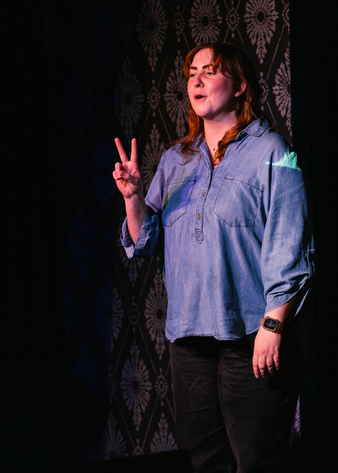 Photo from comedy storytelling show "Beyond Believing".