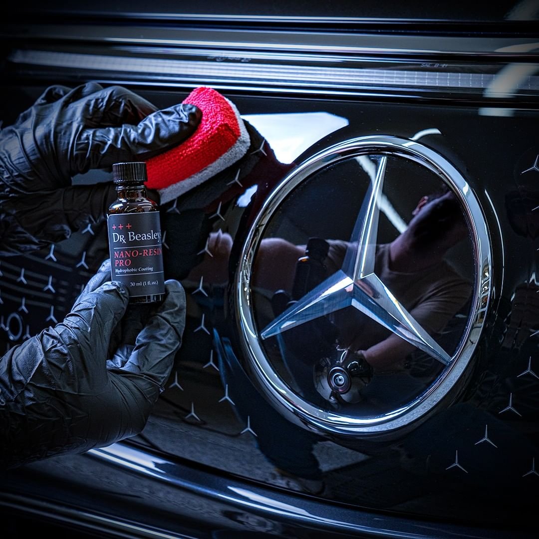Ecommerce photography for an expensive self-healing protective ceramic coating for automotive paint made by Dr. Beasley's.