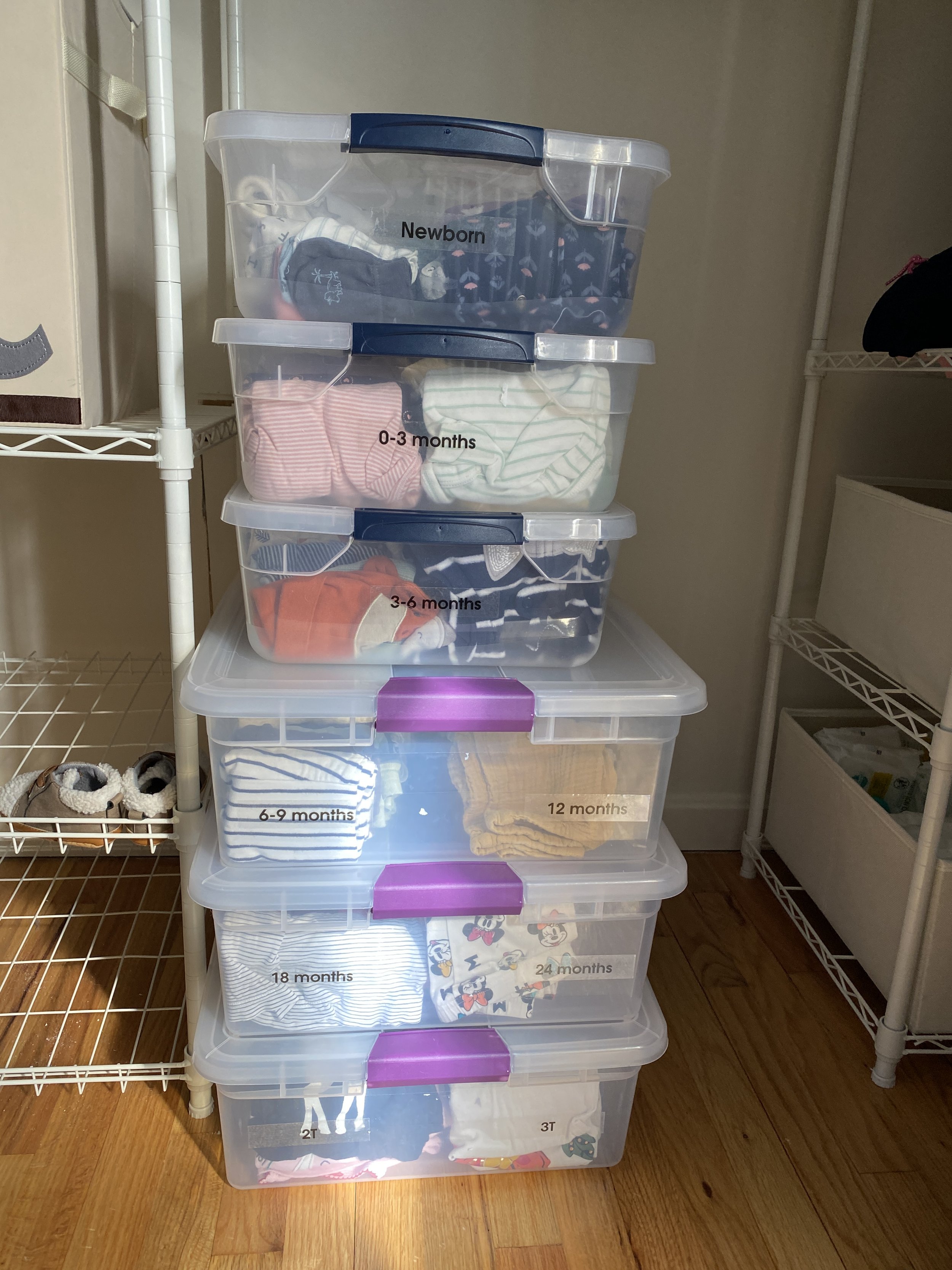 Ideas for organizing kids’ clothes