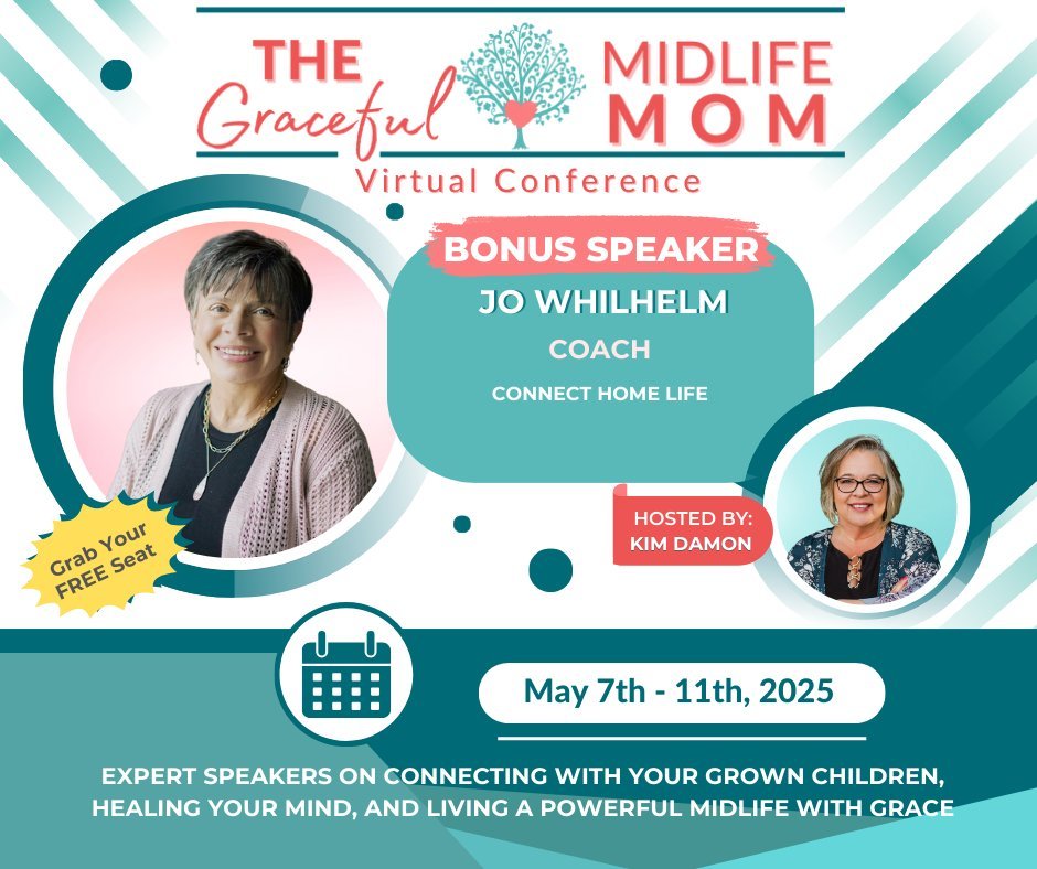 I'm so excited to be participating in The Graceful Midlife Mom Conference!
When your children grow up, who do YOU become?
The Graceful Midlife Mom Conference is bringing together master coaches, authors, and experts who understand exactly what you'r