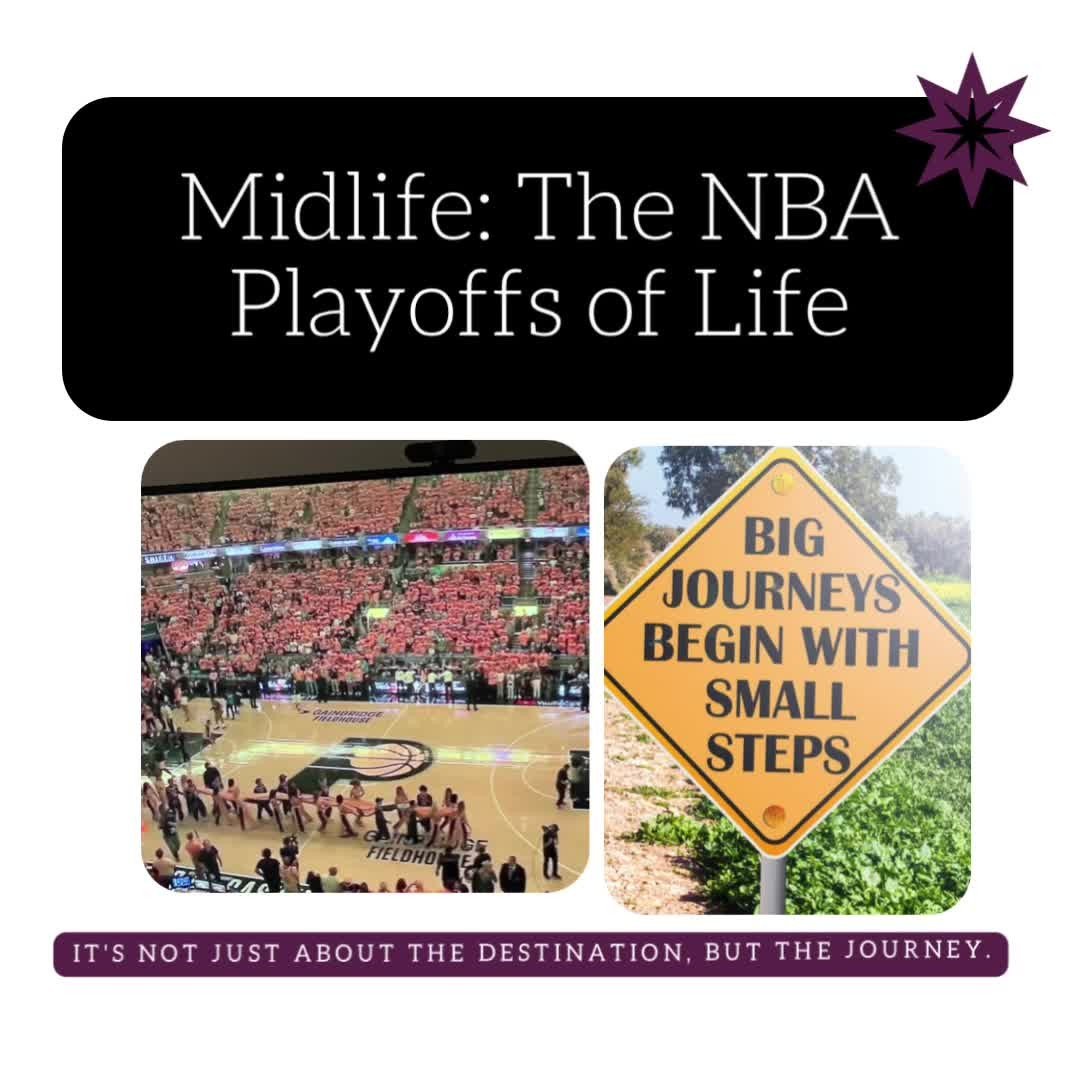 Midlife can feel like the NBA playoffs: high stakes, intense pressure, and everyone
watching your every move.
Just like seasoned players, we've got years of experience, battle scars, and a playbook filled with strategies. But now, the game is diffe