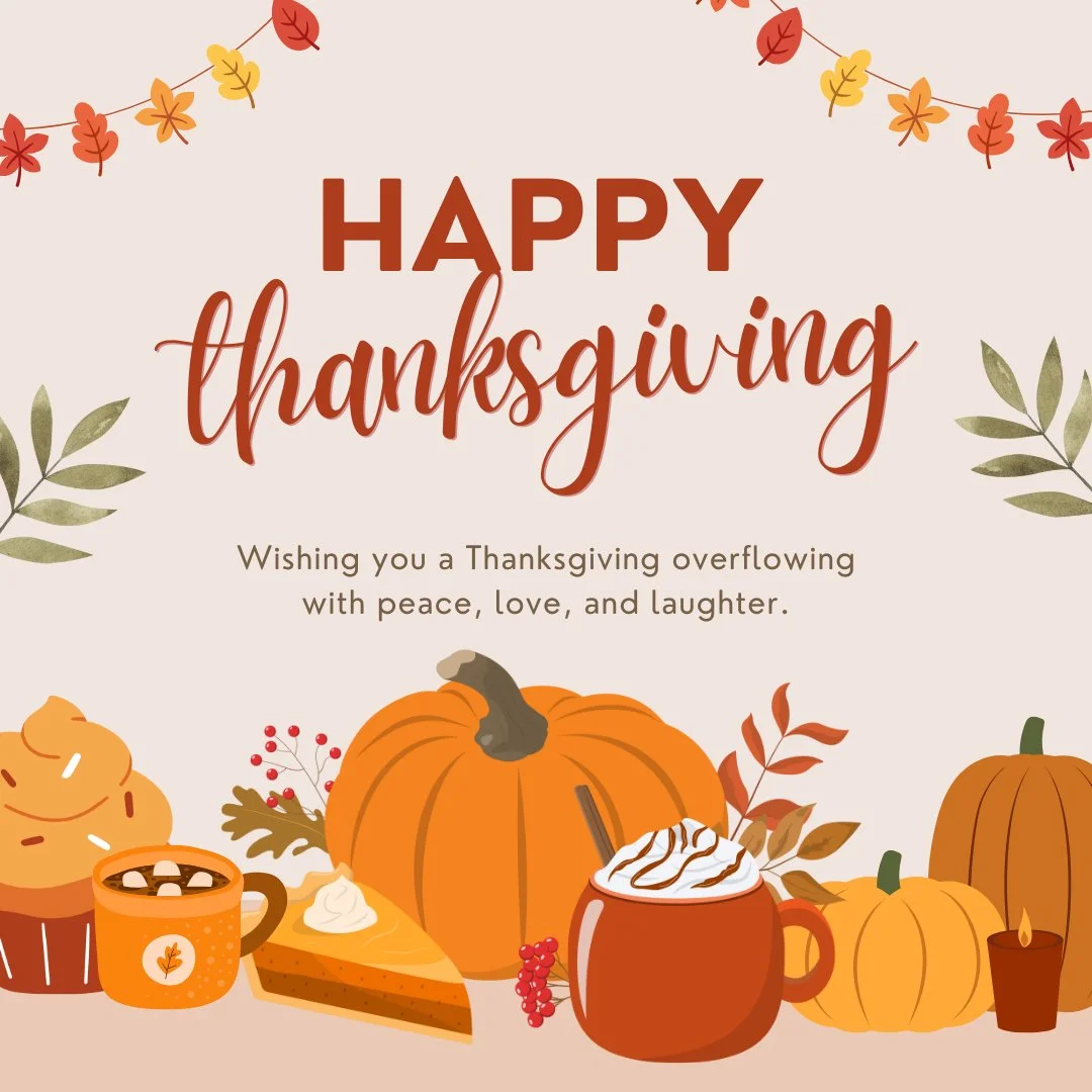Happy Thanksgiving! 🍂🧡 Wishing you a day filled with gratitude, peace, and the people who remind you of God&rsquo;s goodness. May your heart be as full as your plate today. 
What are you thankful for today?

#thanksgiving #grateful #blessed #gratit
