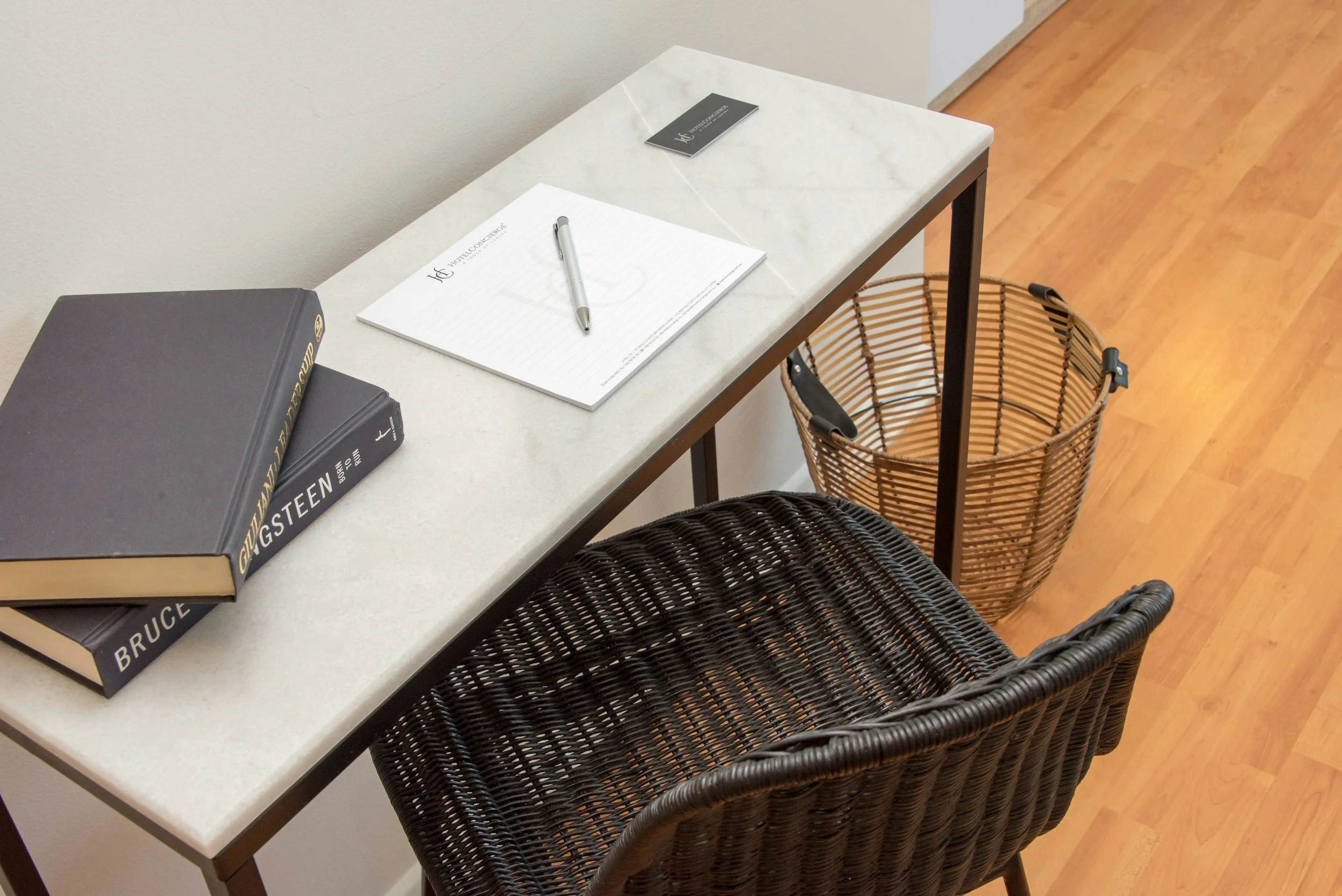 Journal and chair in a quiet space representing reflection and emotional healing during the empty nest season