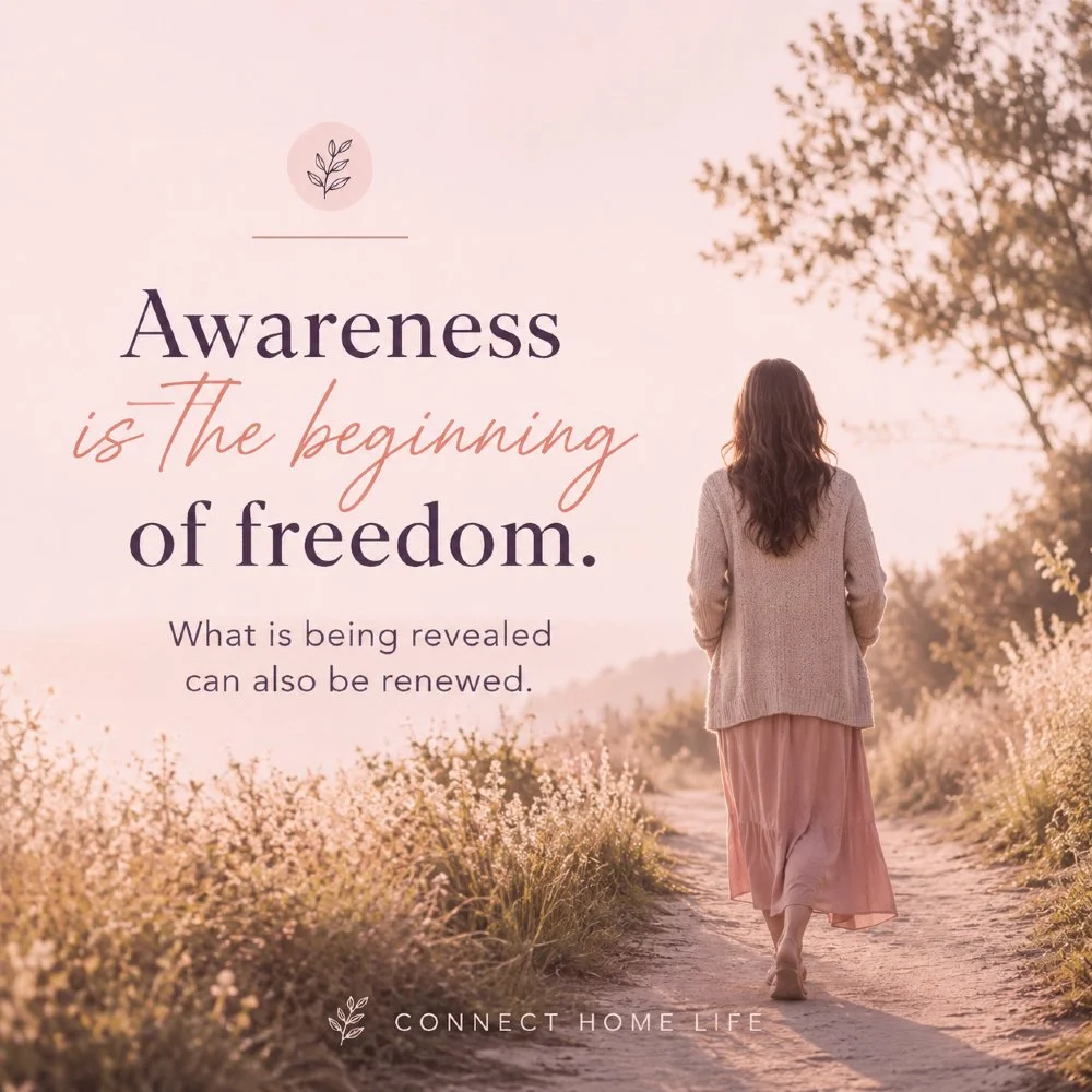 Awareness can feel uncomfortable at first. But noticing the patterns that shaped you is not failure. It may be the beginning of freedom. The habits that carried you through one season do not have to define you forever. God is still renewing what life