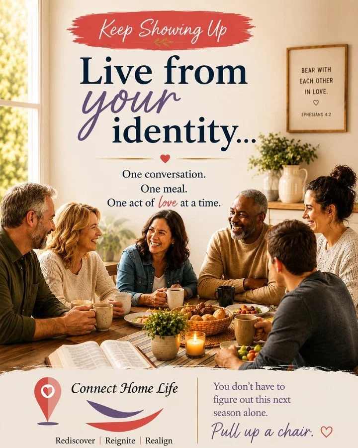 Some of life's most meaningful moments begin with a simple conversation.

One conversation. One meal. One act of love at a time.

You don't have to figure out this season alone. Pull up a chair, share your story, and encourage someone along the way. 