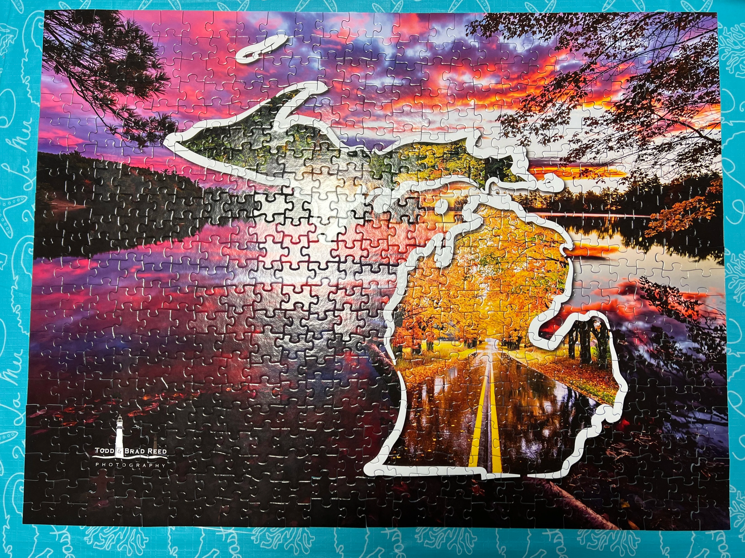 Completed Great Lakes Puzzle
