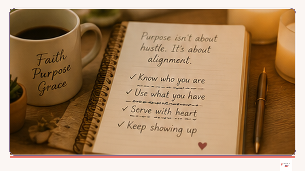Open notebook beside a warm drink and candle, symbolizing reflection, rediscovery, and revisiting what still matters.