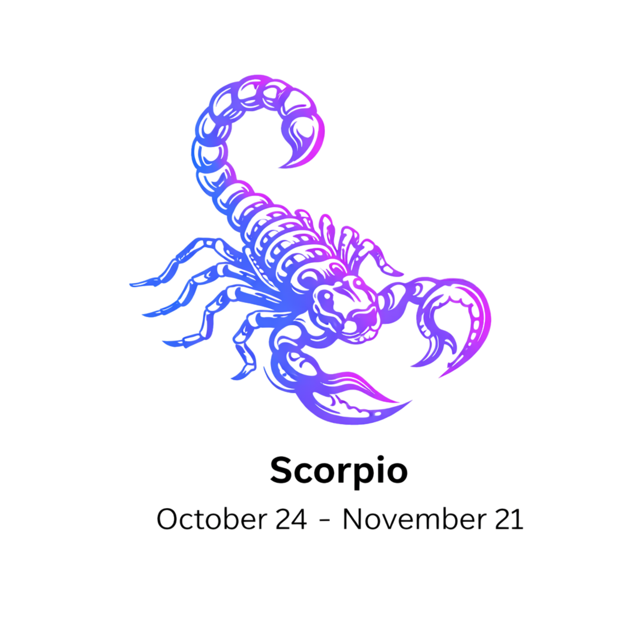 Scorpion. Scorpio Astrology Zodiac Sign. Made by a Real Witch Horoscopes.