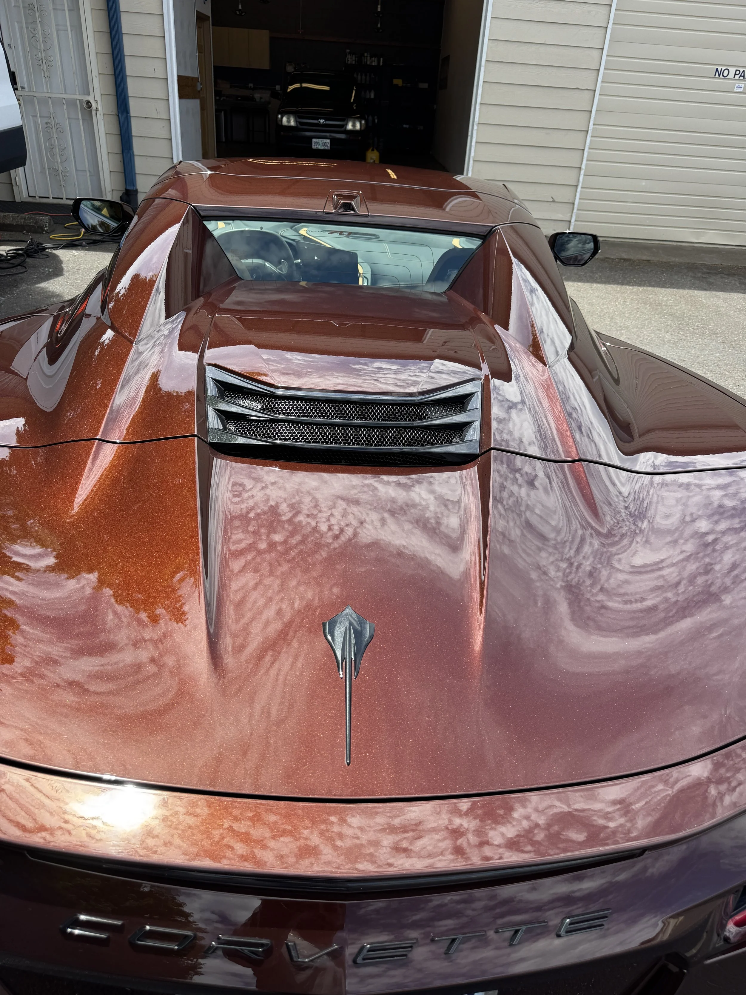 Corvette got shined and protected