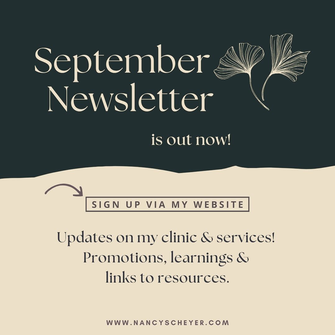 🌿September Newsletter features seasonal changes and the AcuGlow&trade; Facial Treatment. To sign up for my newsletter, you can DM me with your email address or go to my website and fill out the form on the homepage. 

🌿Each month, I cover something