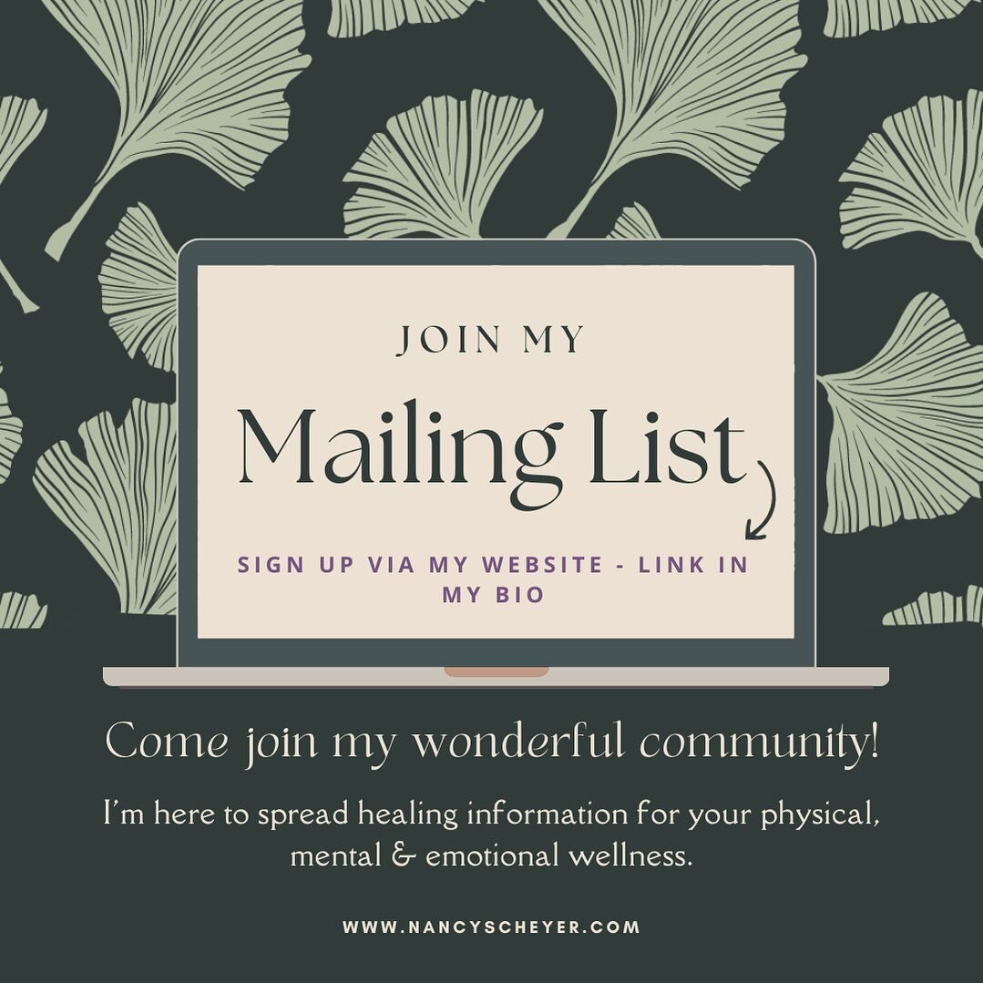 🌲Come join my wonderful community!

🌲Join my mailing list to receive the monthly newsletter. You can sign up via my website or DM me with your info. I include information about acupuncture &amp; East Asian medicine as well as what is happening in t