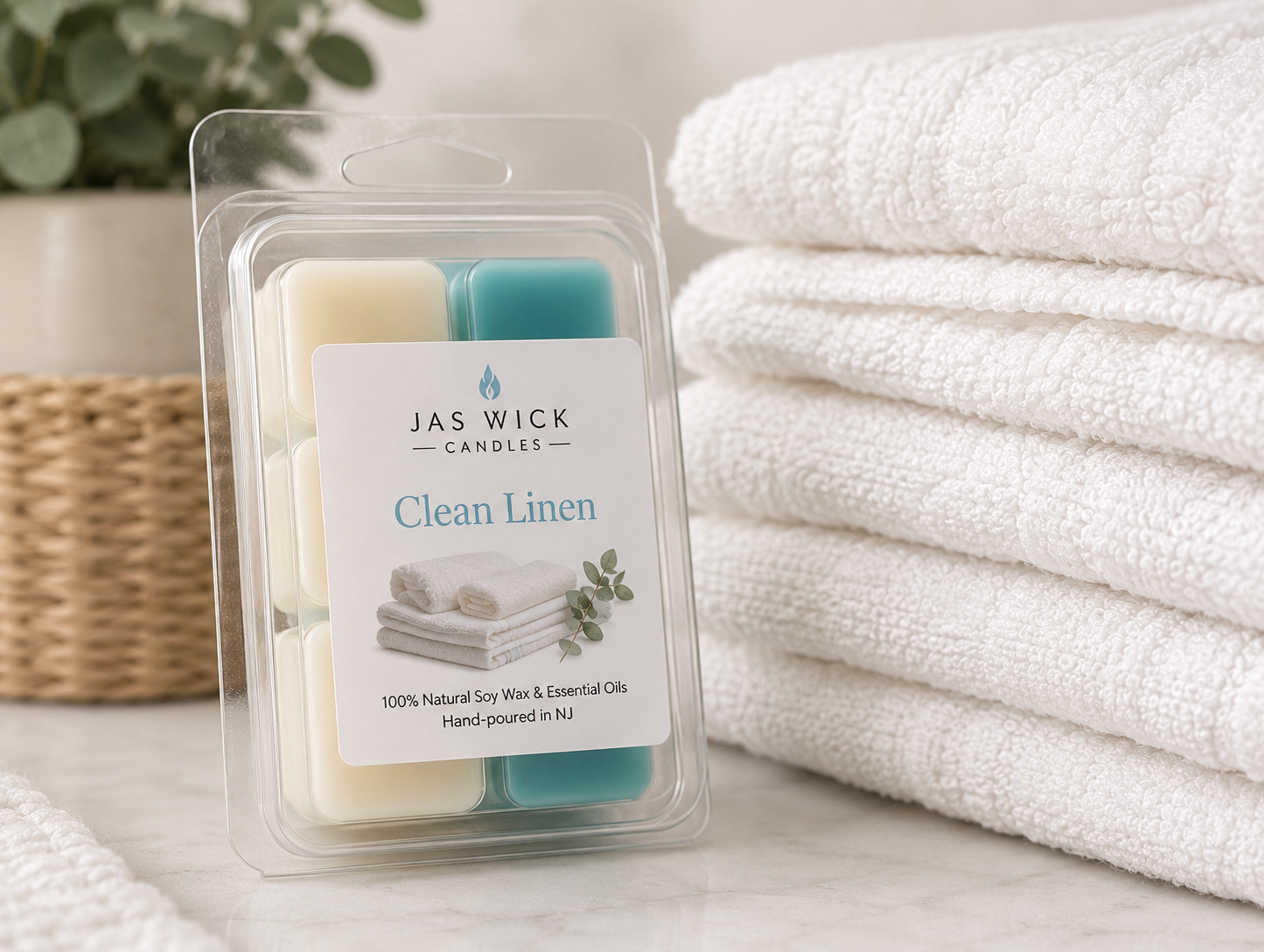 🧺 Clean Linen Wax Melts