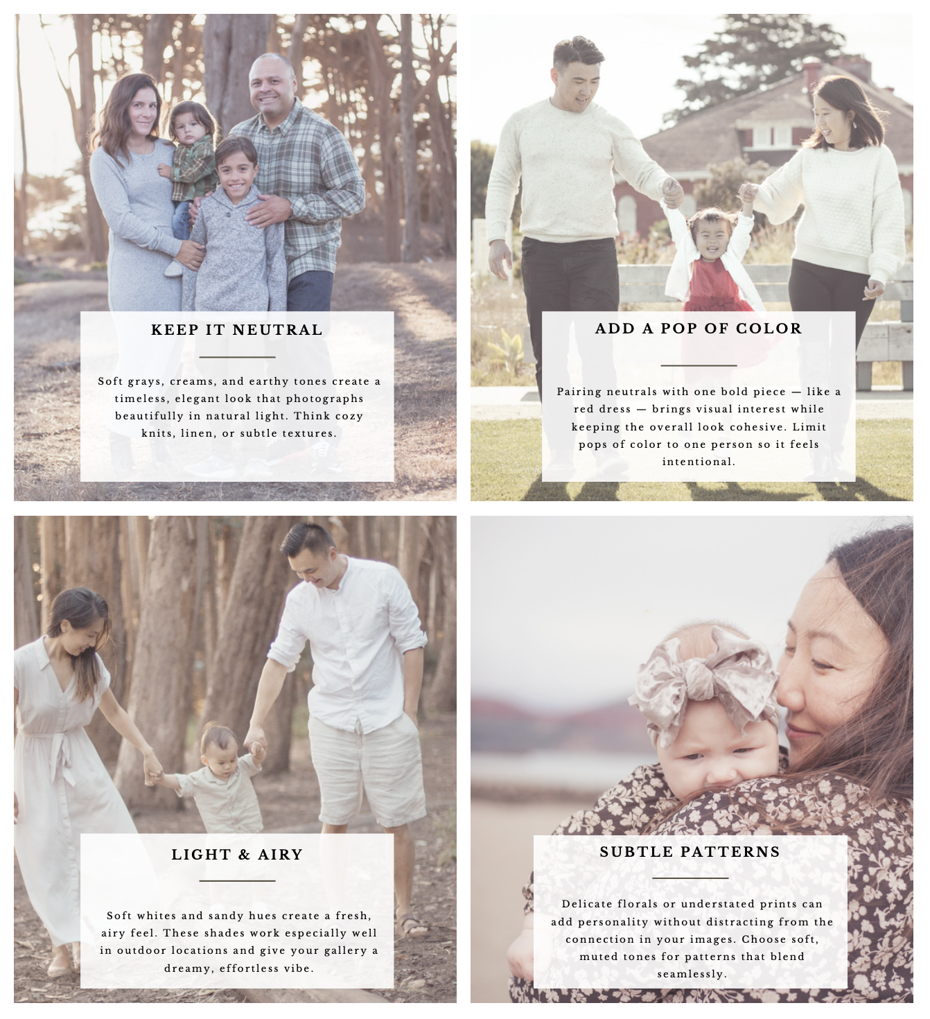 What To Wear For Family Photos