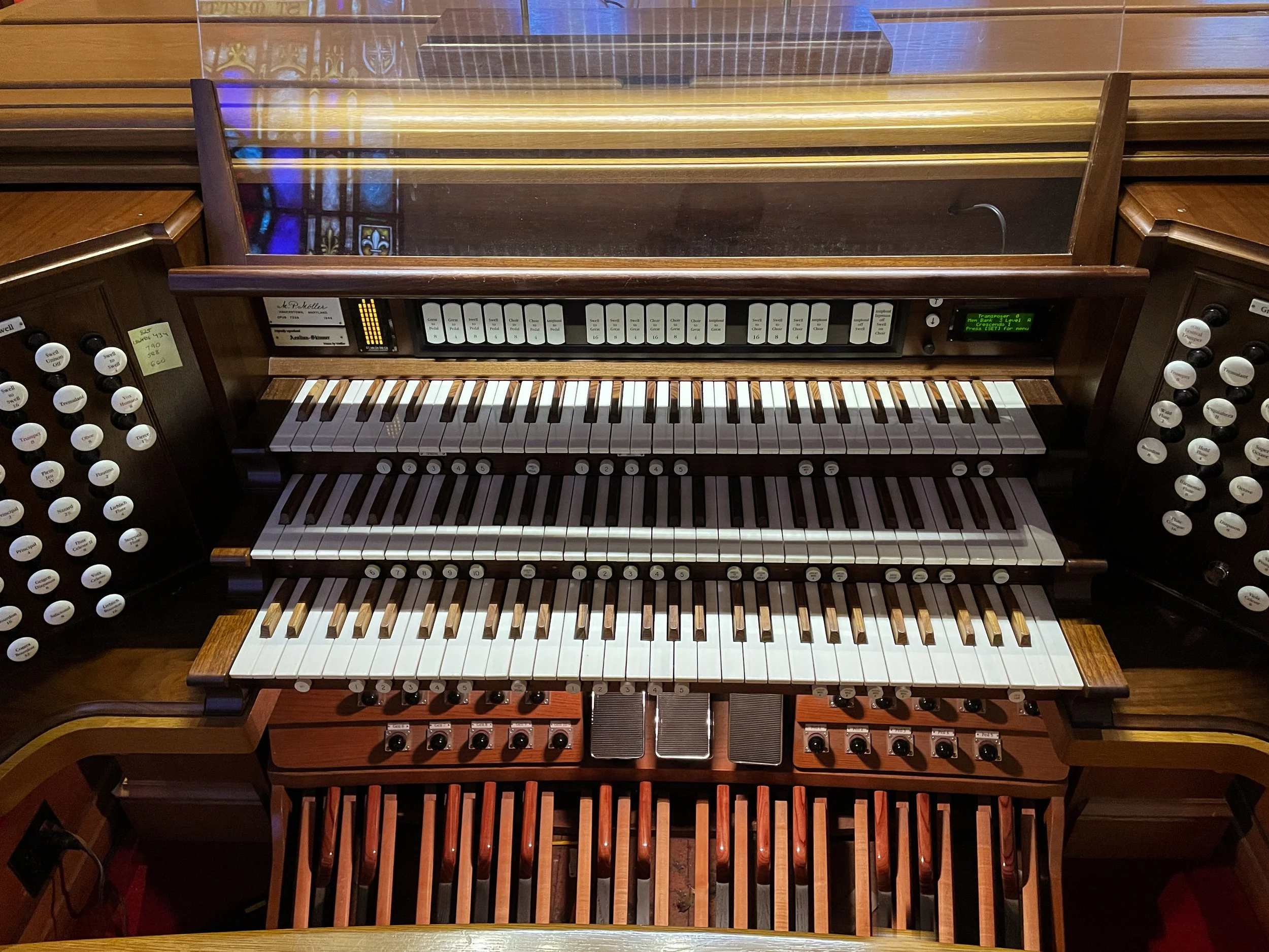 Aerial view of console