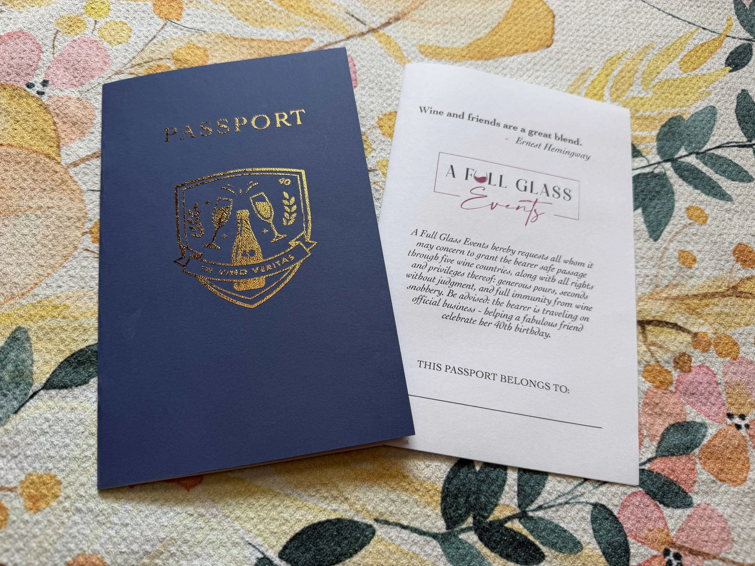 A Passport to Her Travels: Celebrating a 40th Birthday