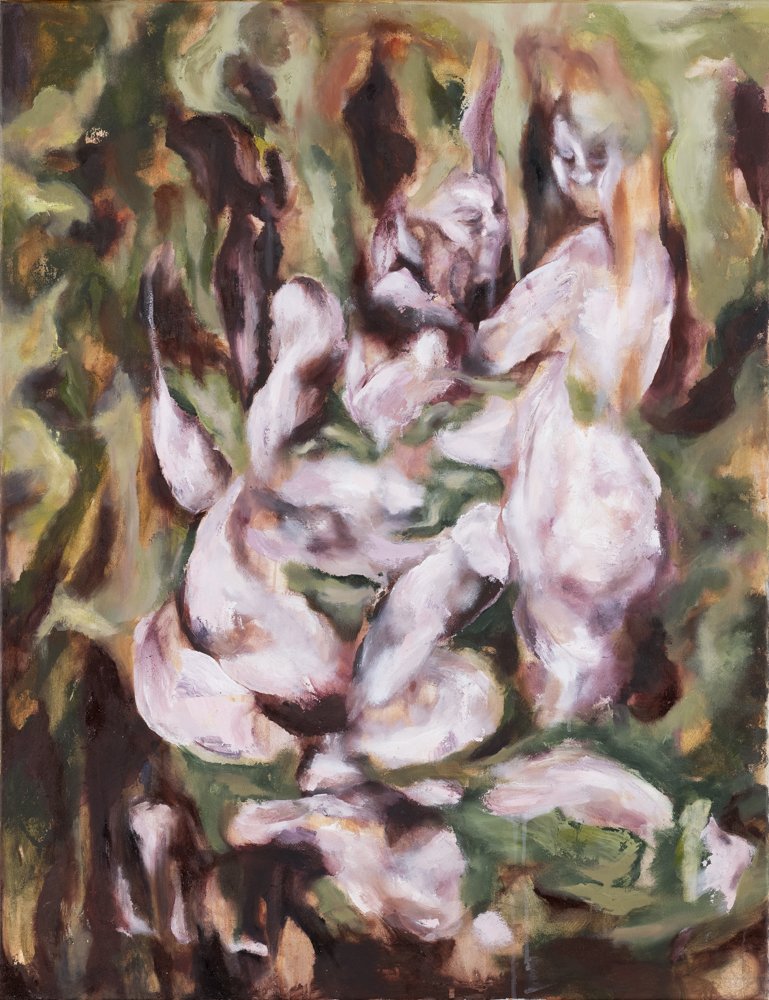 All Caught Up, 101 x 87 cms