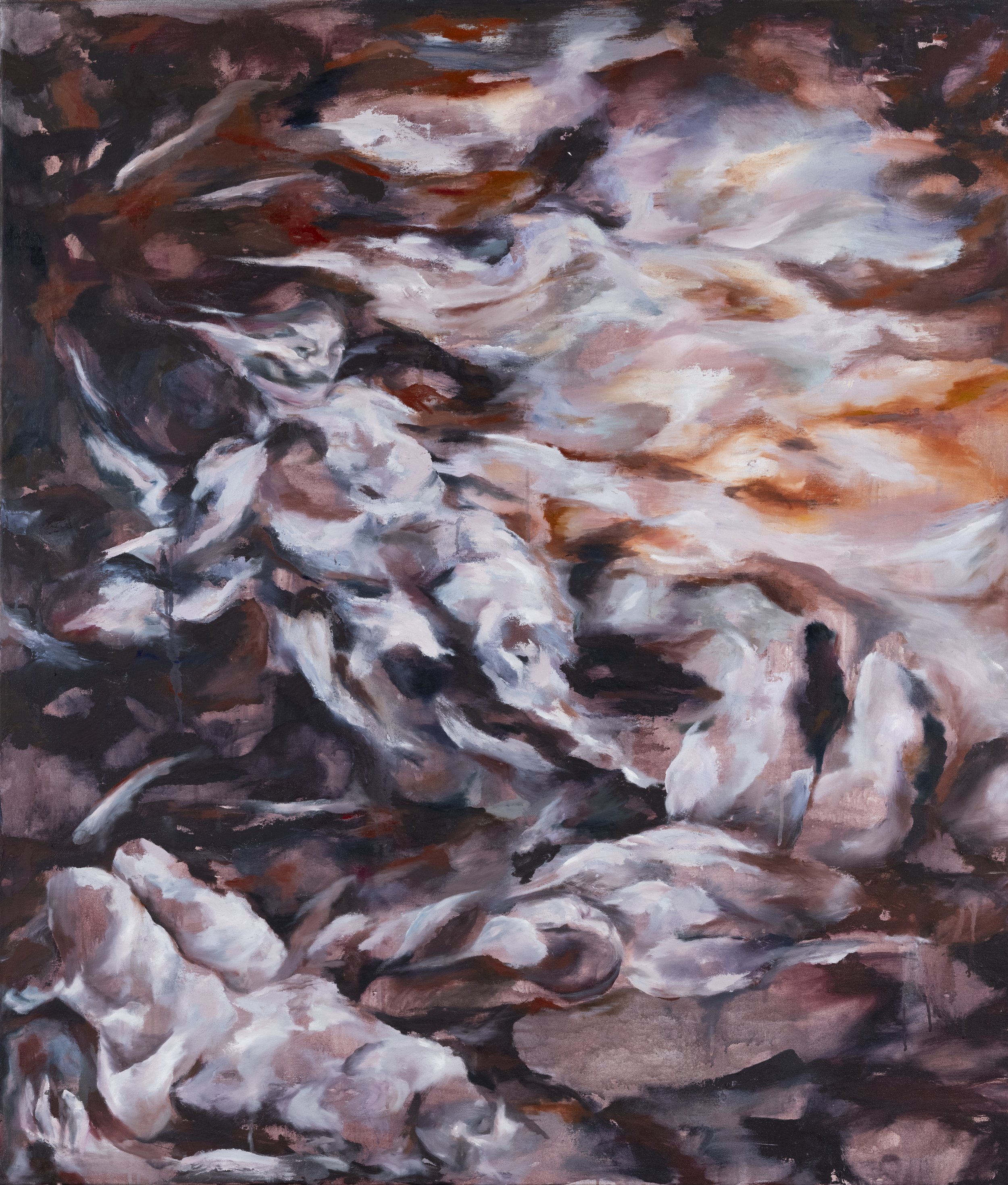 Troubled in the dirt, 148 x 122 cms
