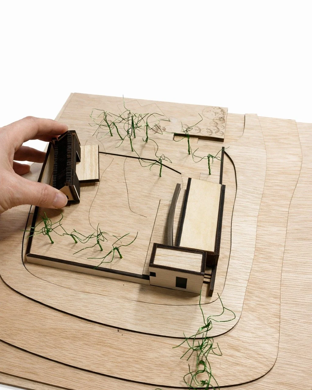 Haha House - #Somerset - completed 2021. 

"A new build house and art studio sitting on the edge of a field in the rural English countryside for a textile artist and a keen mid-century furniture collector."

Presenting the first of our thre