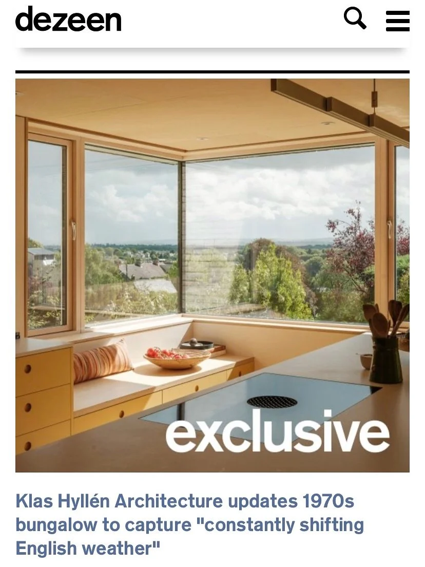 Introducing Sky House, our most recently completed project. 

This deep retrofit of a 1970s bungalow is one we&rsquo;re particularly proud of as it is our first project to meet the @riba #2030climatechallenge targets on embodied carbon, water use and