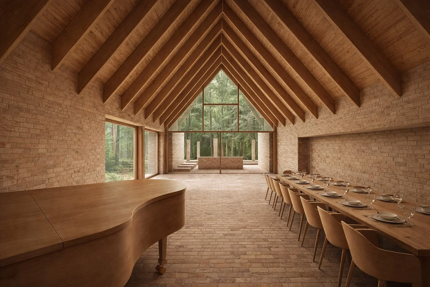 One that got away but one that we often look back at. An entertainment and social space looking out over a mature woodland&hellip; one can only hope we get to design it in full one day!

Also, disclosure, we built the 3D model in the office but then 