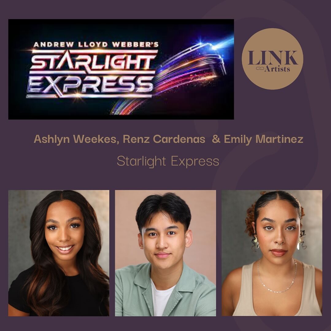 So much wonderful news to shout about this week. Next up to announce is our three amazing clients who have been cast in @starlightexpressldn @troubadourlondon Ashlyn plays Belle cover Pearl, Renz as Tassita and Emily as Slick. This is nostalgia for m
