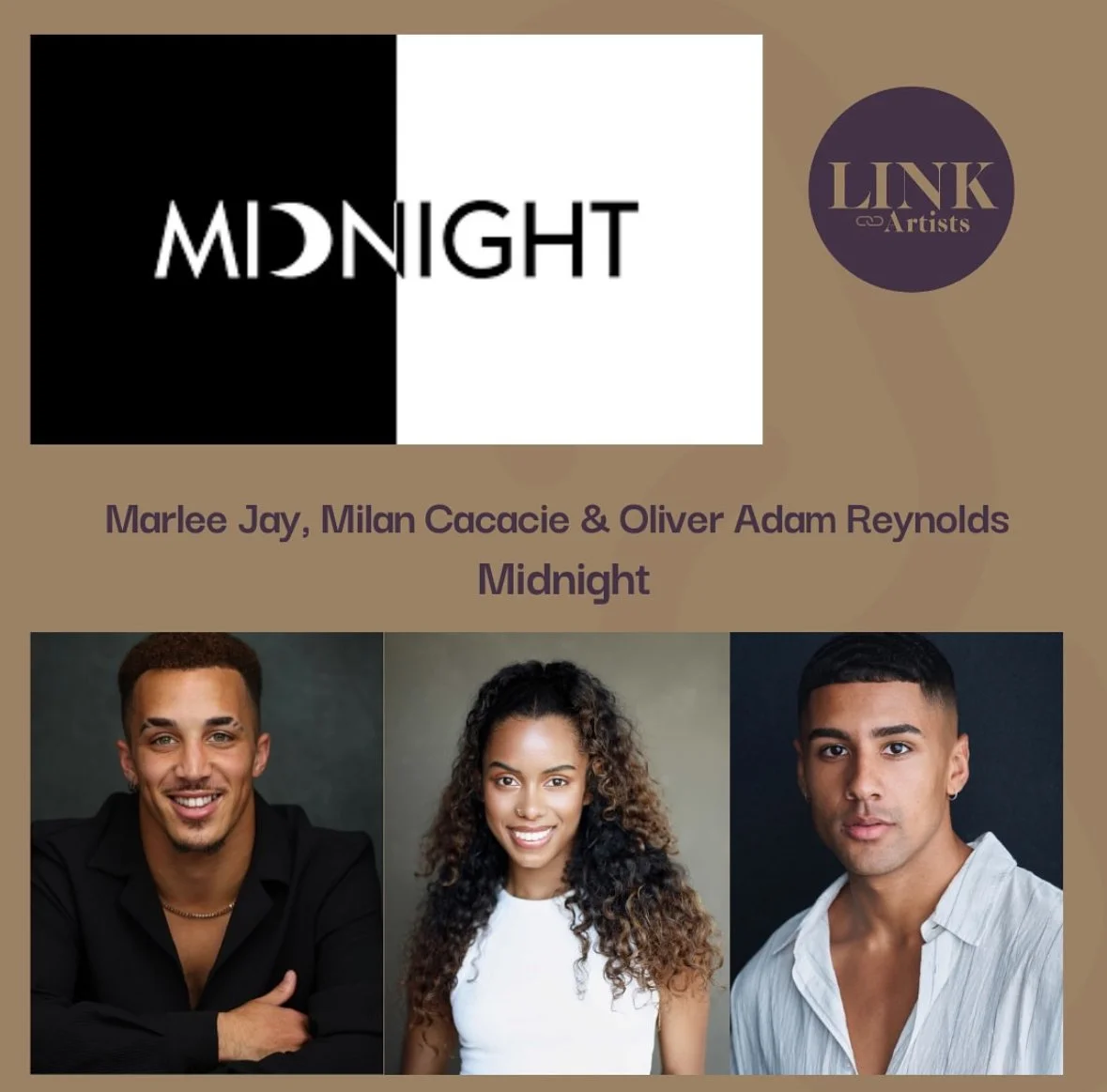 Marlee Jay, Milan Cacacie and Oliver Adam- Reynolds