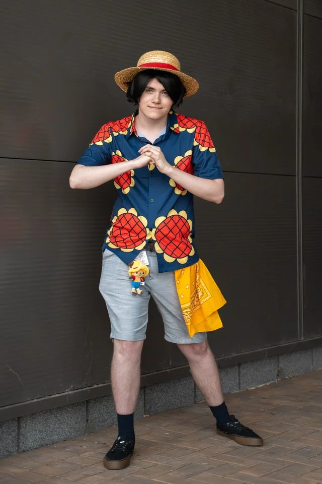 Monkey D. Luffy cosplayer from One Piece