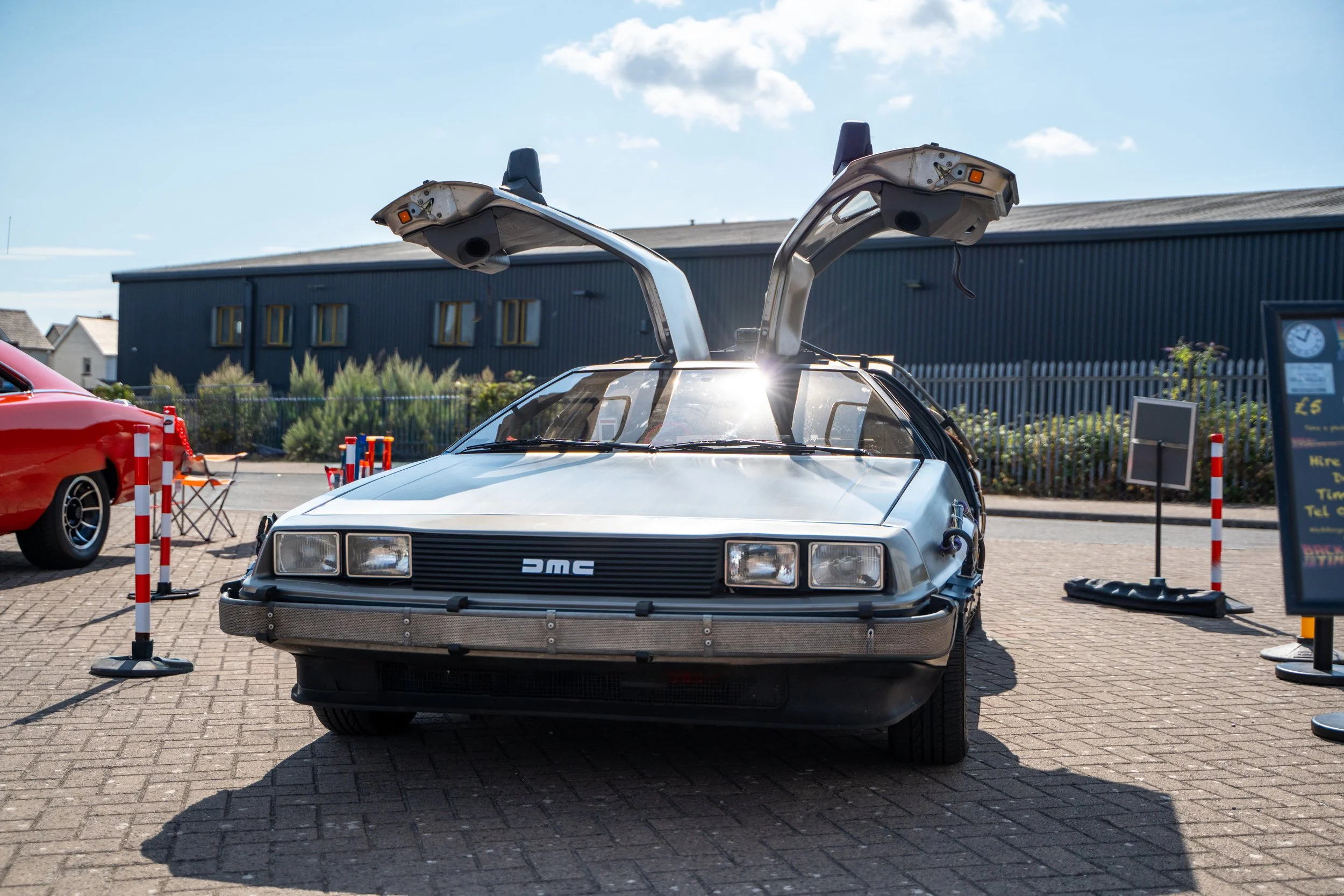 DeLorean time machine from Back to the Future