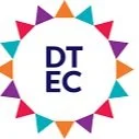 Colorful circular logo with the letters 'DT EC' in the center