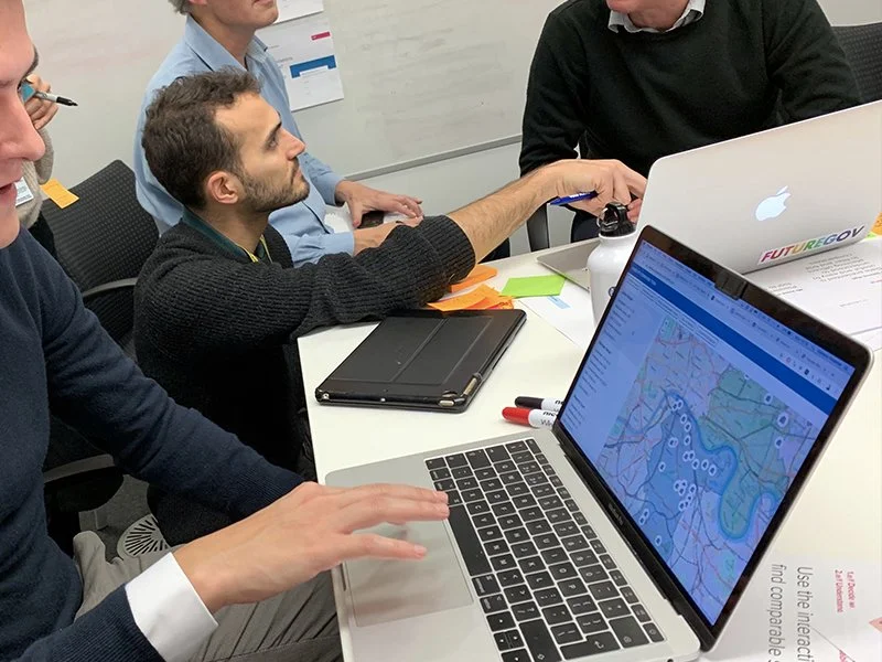 A validation session where planning expert prototyped their decision making using the digital tool