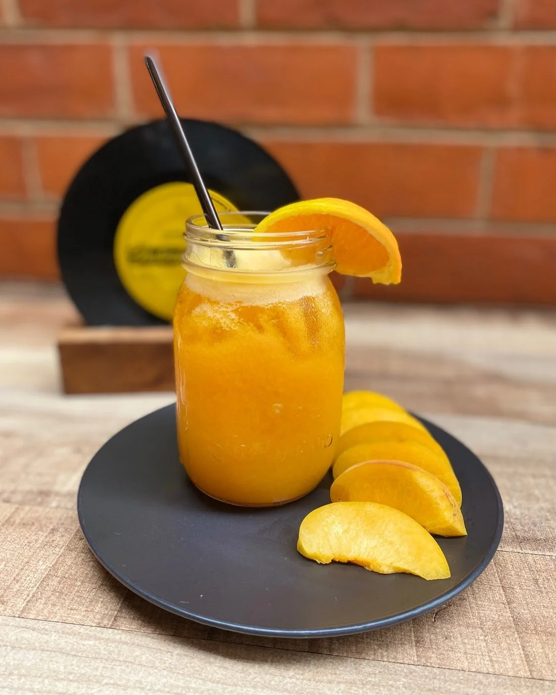 orange and peach juice
