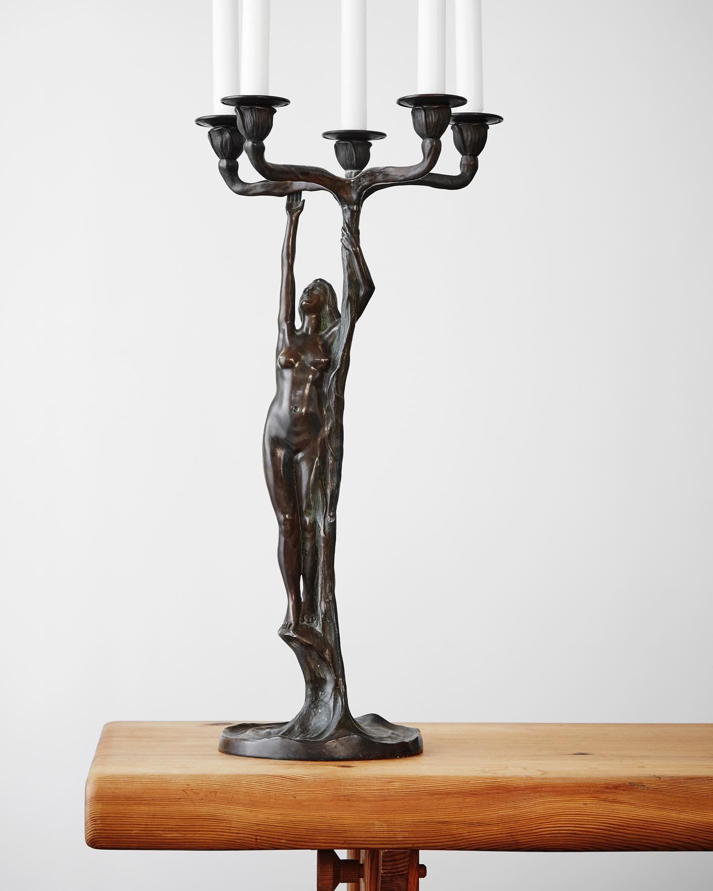 Let there be light. A pair of large Art Nouveau bronze candelabras. DM for price.

.

.

.

.

#artnouveau #jugend #candelabra #candelabras #bronze #antiques #antiques #interiordesign #interior