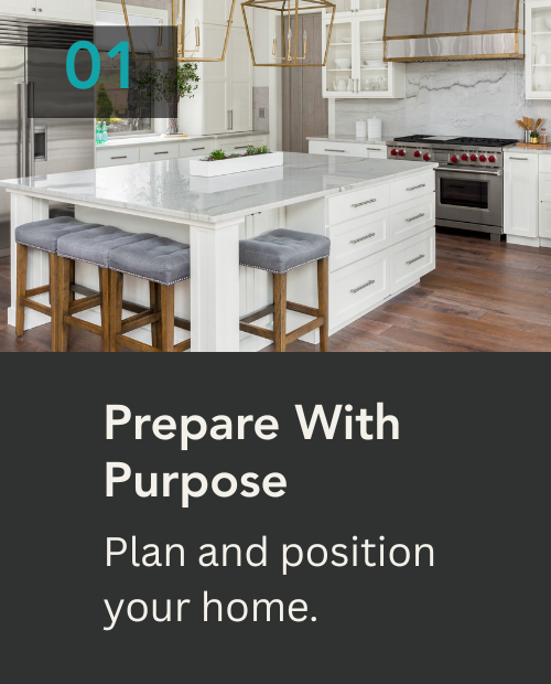Bright, professionally prepared kitchen ready for real estate photography