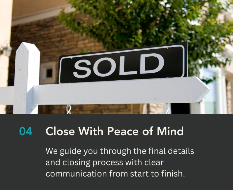 Sold sign outside a successfully closed home