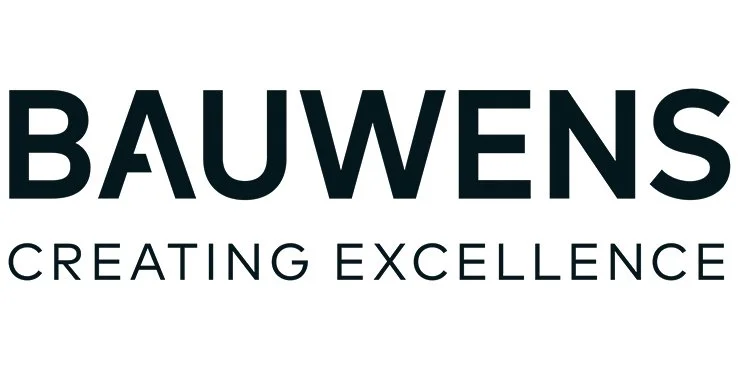 Logo mit dem Text 'BAUWENS' und dem Untertitel 'CREATING EXCELLENCE' auf weißem Hintergrund.
