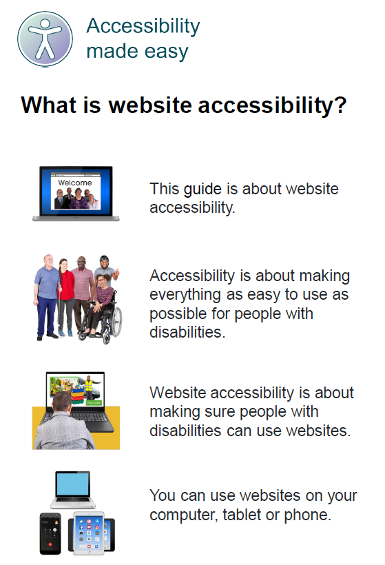 What is website accessibility Easy Read — Accessibility Made Easy