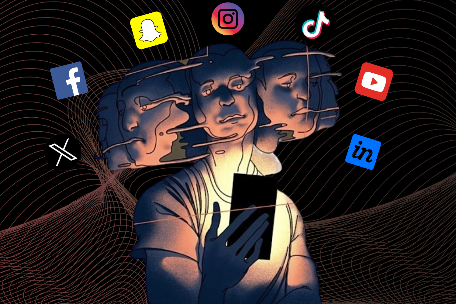 Social media addiction: Glued to our phones, missing living, and lacking connection.