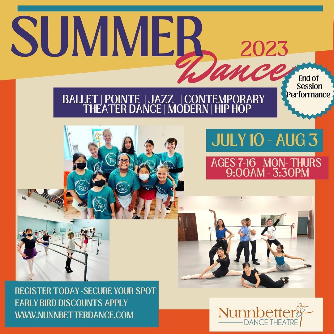 Enroll today. www.nunnbetterdance.com #summerdancebergencounty #summerballet #dancenj #dancebergencounty #summerdancedun #nunnbetterdancetheatre #balletnj