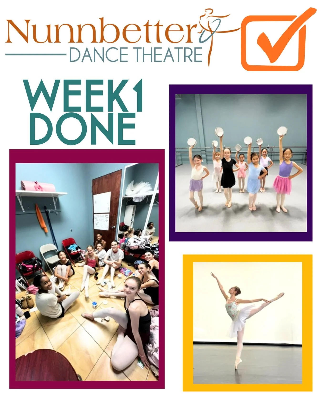 Summer Dance is going great and we are already to the end of week 1!  So proud of our dancers and thankful to all our incredible teachers.  #nunnbetterdancetheatre  #summerdance #ballet #dancerlife
