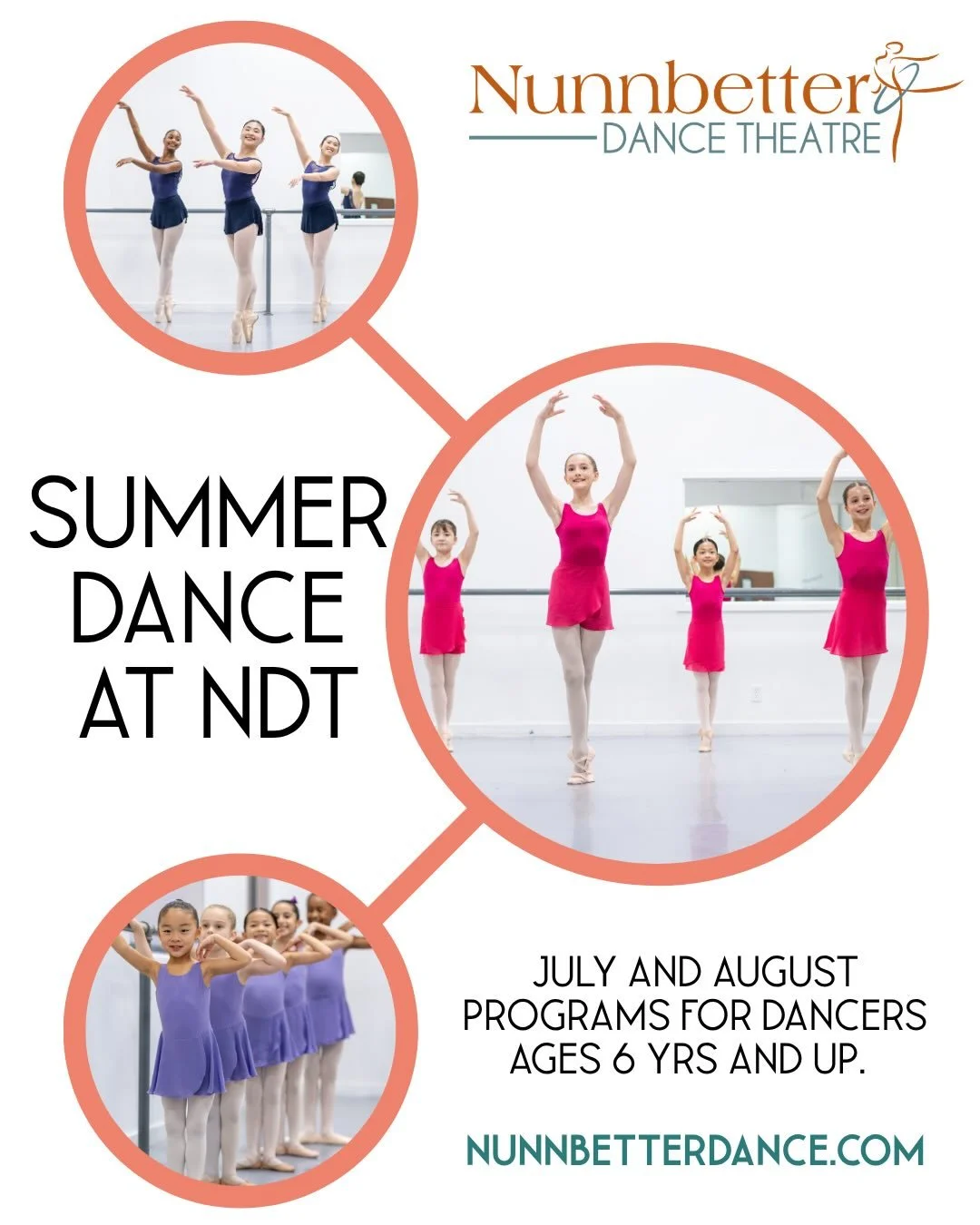 Spend the summer dancing, and watch your confidence, skills, and passion shine brighter with every step. #summerballet #nunnbetterdancetheatre #summerdanceintensive