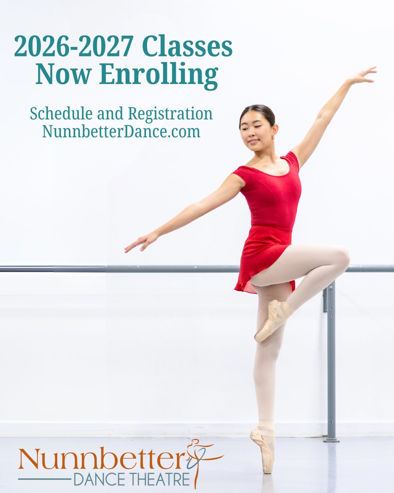 Schedule and Registration available online.  See you in September! #danceclassesforkids #balletclass  #nunnbetterdancetheatre