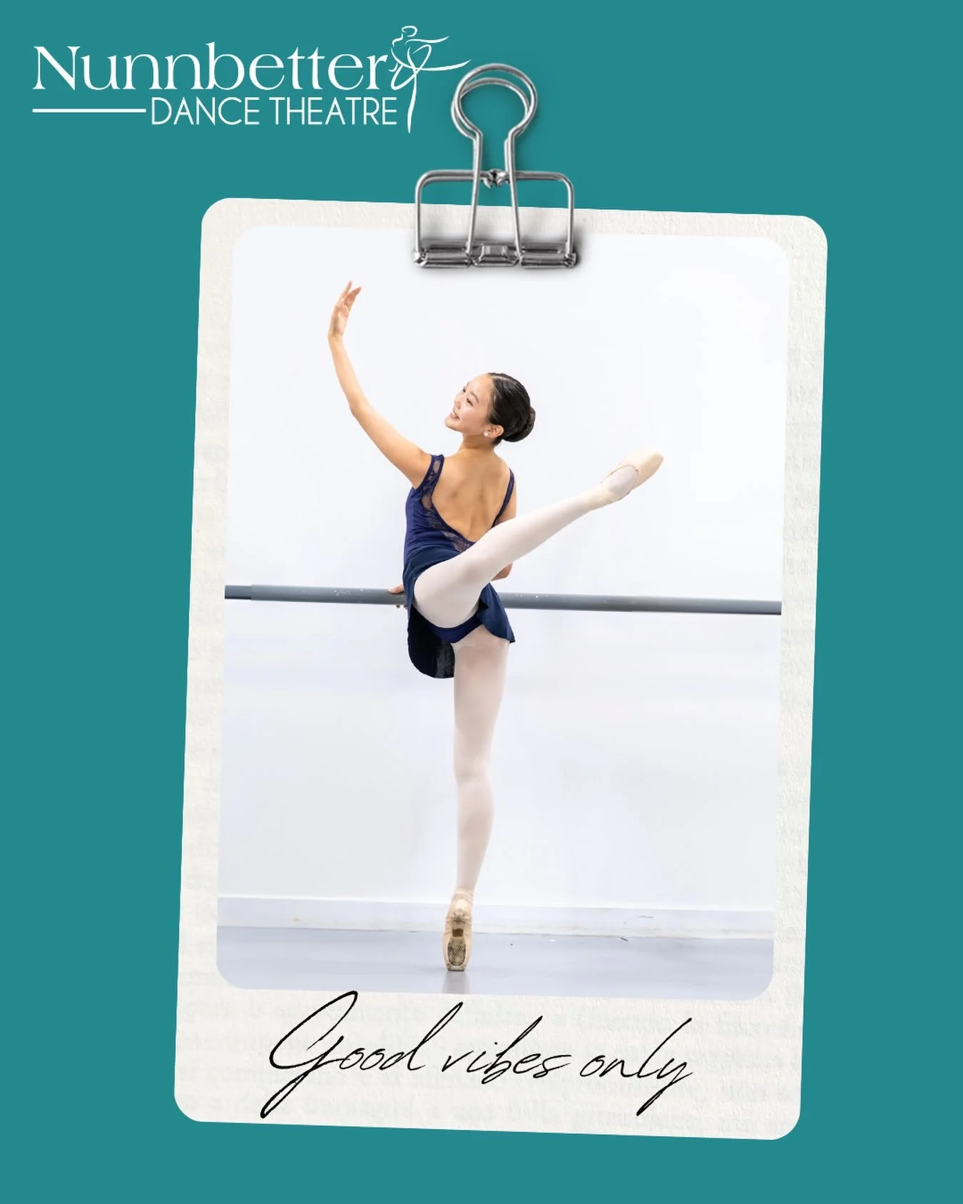Good vibes only! #nunnbetterdancetheatre #danceitout #clearheadspace #dancelife❤️