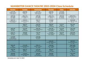 Schedule โ Nunnbetter - Best Dance Studio in Bergenfield NJ Schedule โ Nunnbetter - Best Dance Studio in Bergenfield NJ