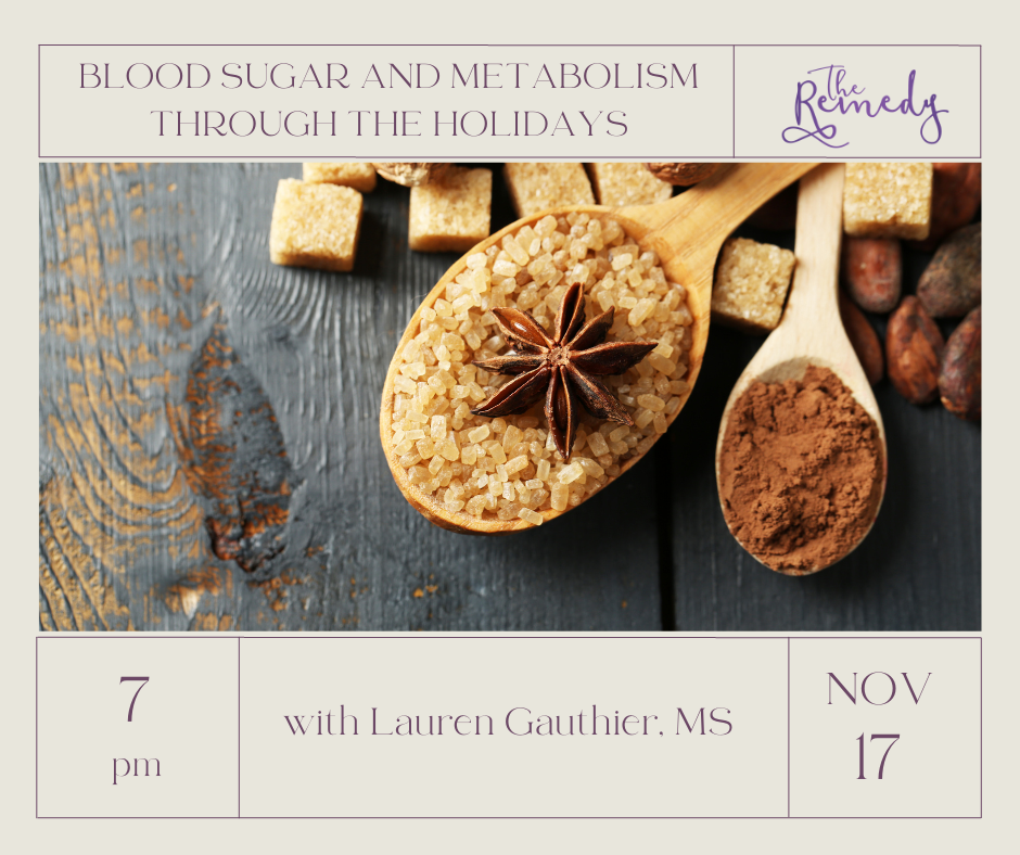 Blood Sugar & Metabolism through the Holidays