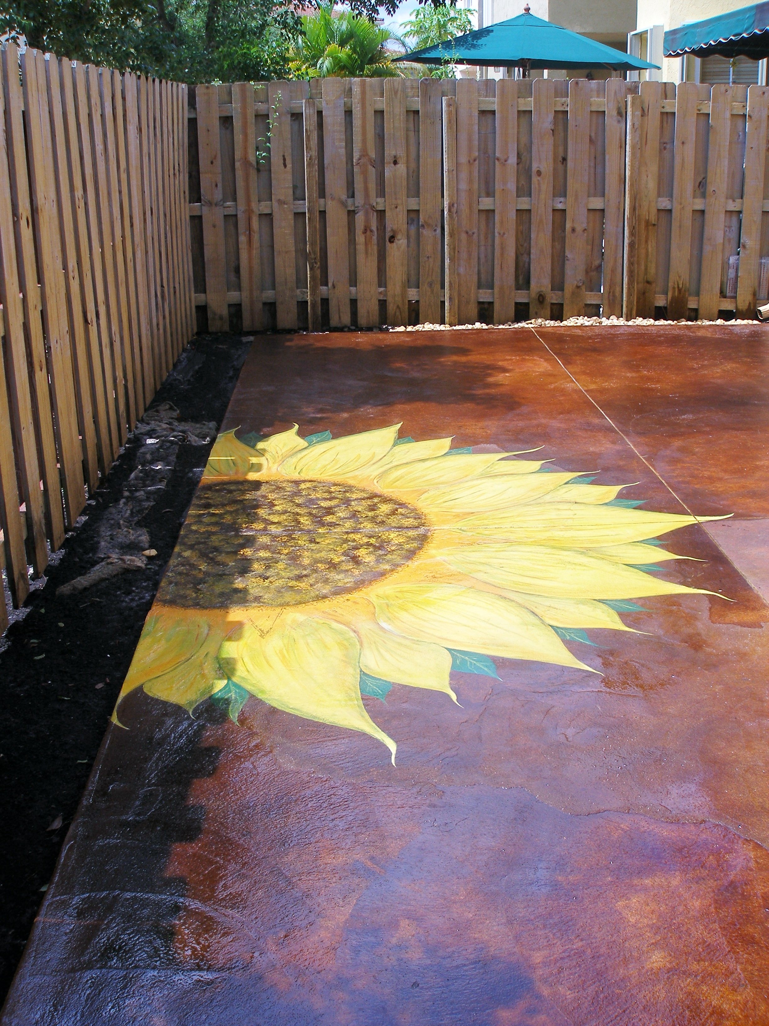 Decorative concrete finish completed by Surface Florida in Southwest Florida